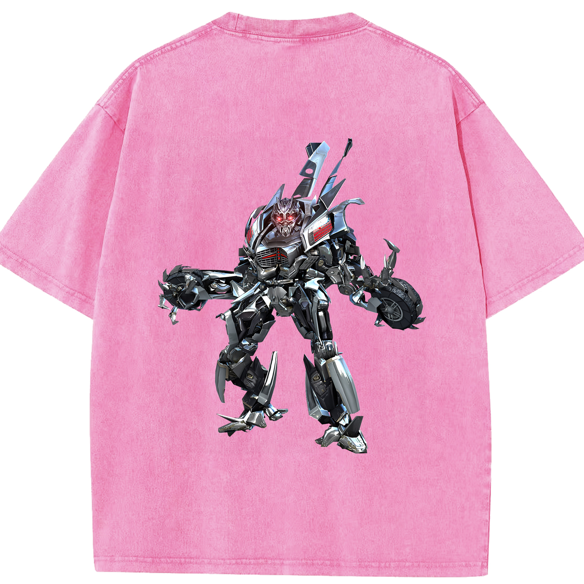 （画像用） Transformers トランスフォーマー 綿100% ヴィンテージ風 半袖Tシャツ（背面プリント）